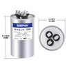 SUREPHON 45+10 uF 45/10 MFD ±5% 370V/440VAC Dual Run Start