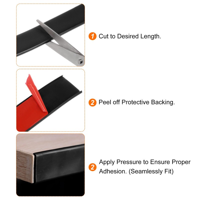 HARFINGTON U-Shape Edge Banding 1-9/16" x 9.8ft (40mm x 3000mm)