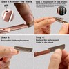 Eyebrow Razor, AIFKUGY Manual Face Razor, Reusable Razors with 10pcs
