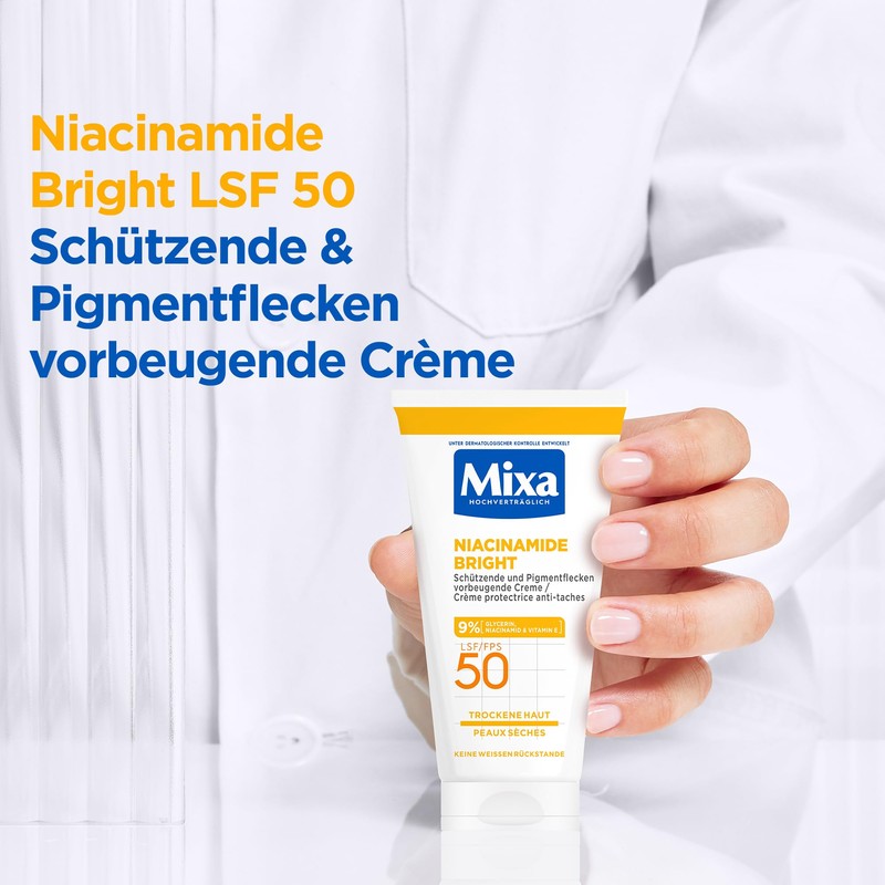 Mixa Protective & Pigment Spot Preventive Cream SPF 50, Anti-Pigment