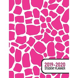 2019 - 2020 Student Planner: Pink and White Giraffe - Assignment Tracker, Essay Planner, Chapter Log, Grade Tracker, To-Do Lists, Note Pages, and Project Management