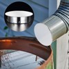 Semetall 2.5 Inch Metal Tee Cap - Round Dryer Vent