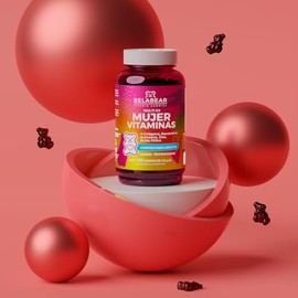 solanum Belabear Women's Multivitamin Resveratrol, Cranberry, Colágeno y Ácido Fólico 150 Gomitas de 2,8 g c/u