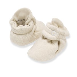 Burt's Bees Baby Baby Organic Cotton Infant Slipper Shoes Sock, Quilted Oat, 3 6 Months Unisex