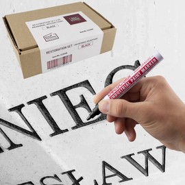 IDEA HOME MEMORIA Set for Restoration of Inscriptions on Tombstones Oil Marker Black
