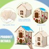 DoubleFill 100 Pcs Bulk Wooden Bird Houses Kits for Kids