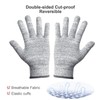 Tesuchan Cut Resistant Gloves X-Large, 2 Pairs Ambidextrous Cut Proof