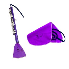 Dilwe Saxophone Cleaning Cloth, Made of Durable Artificial Deerskin Velvet Saxophone Neck Clarinet Flute Pull Cleaning Cloth Suitable for All Precision Musical Instruments