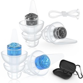 Quietide Q39 Earplugs, Airplane Earplugs, Air Pressure Adjustment, Barometric Ear Plugs, Adjustable Function, Hearing Impairment Prevention, Airplanes, Trains, Sleep, Work, Washable, Can Be Used