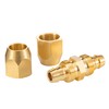 Breezliy 2PCS Soild Brass Air Reusable Hose Splicer for 3/8-Inch