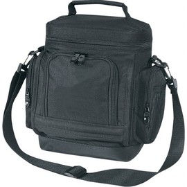Black - Deluxe Leakproof Cooler w/ Leather-like Bottom