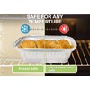 M1SS 25Pcs x 450ML No.2 Aluminium Foil Tray with Lids