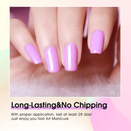 VENALISA Gel Nail Polish, Spring Summer Sweetness Color Soak Off UV LED Nail Gel Polish Nail Art Starter Manicure Salon DIY at Home