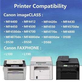 2 Pack Black Cartridge 128 Toner Cartridge Replacement for Canon imageCLASS D500 Series L100 L190 MF4450 MF4500 MF4700 MF4800 Series Laser Printers, Sold by AlToner.