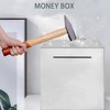 Stainless Steel Money Box, Safe Box for Children, Cannot Save,