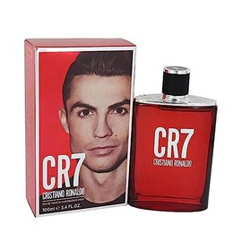 CR7 Cristiano Ronaldo Eau de Toilette Spray for Man, 3.4 Ounce, Red