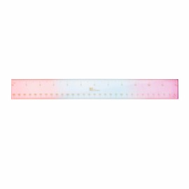 Erin Condren Ombre Essentials Acrylic Ruler, Measure in Style with a Colorful and Functional Ruler, Fun Desk Accessory for Every Profession
