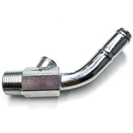 Hot Water Radiator Coolant Temp Sensor Elbow Connector Tube Replace E5TZ-18599-C Fit for Ford F-150/250/350 & Bronco E-150/250/350