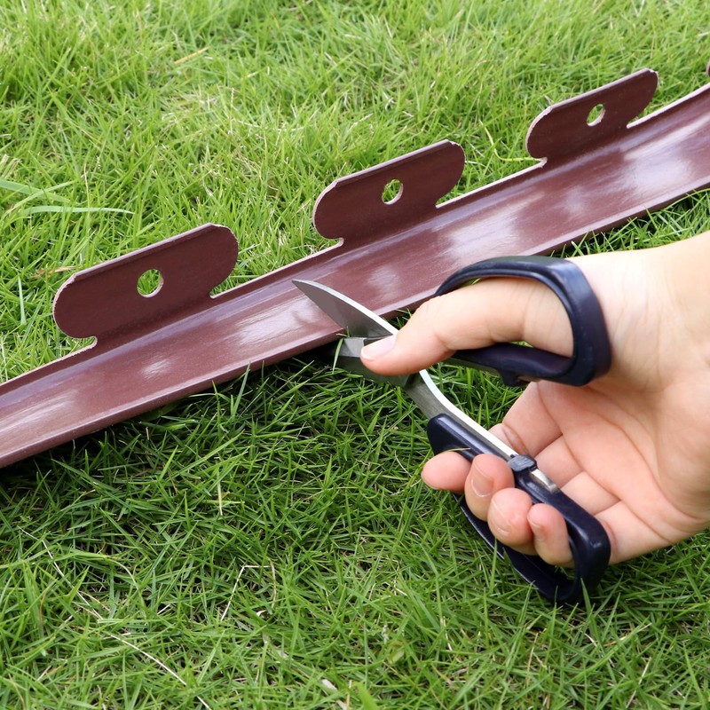 QWORK Garden Edging, 40ft x 2 in Polyethylene Landscape Edging