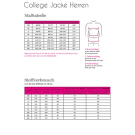Fadenkäfer Paper Pattern College Jacket Men, White