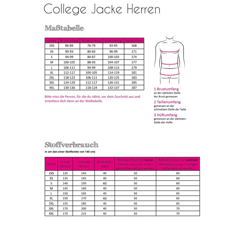 Fadenkäfer Paper Pattern College Jacket Men, White