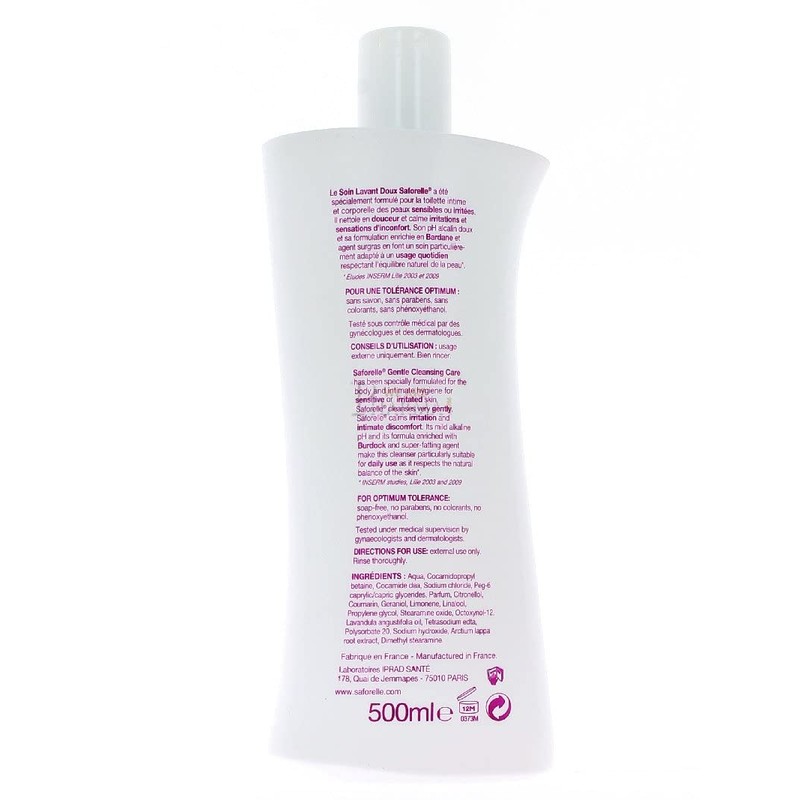 Saforelle Gentle Cleansing Care 500 ml