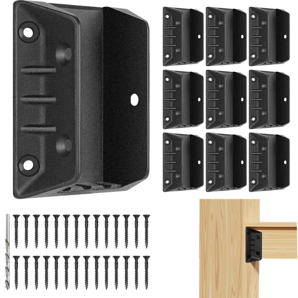 20 Pack Aluminum Deck Railing Bracket Connectors for 2"x4" (Actual
