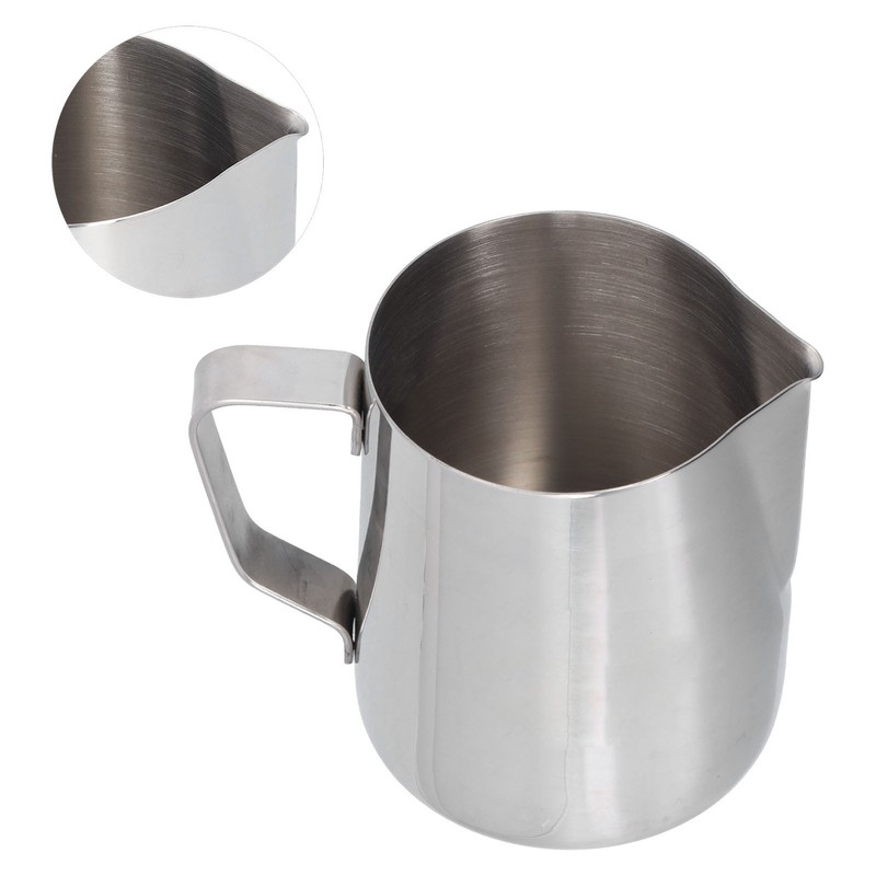 304 Stainless Steel Frothing Cup with Inner Scale Pointed Mouth