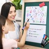 JoyCat 2 Pack Magnetic Dry Erase Whiteboard for Refrigerator, 12"x8"