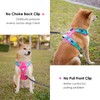 PHOEPET No Pull Dog Harness, Unique Colors Reflective Adjustable Dog