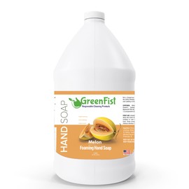 GreenFist Foaming Hand Soap Refills Melon Scent Jug Foam Refill Made in USA, 128 ounce (1 Gallon)