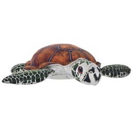 Wild Republic Naturekins Green Sea Turtle, Stuffed Animal, 12 Inches, Plush Toy, Fill is Natural Rubber