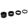 Headset Spacers 1 1/8" 4 pack (black) - 5mm, 10mm,