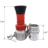 SpringSpray 2" NPSH Heavy-Duty Industrial Fire Hose Nozzle with 2
