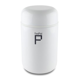 Pioneer Stainless Steel Vacuum Insulated Leak-Proof Foodpod Capsule Flask 6 Hours Hot 24 Hours Cold, White, 400 ml