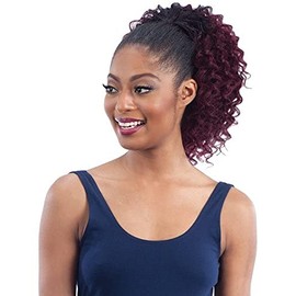 Que Products Q-Beach Girl - Human Hair Mastermix Drawstring Ponytail (1 Jet Black)