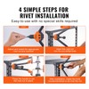 VEVOR 16" Rivet Nut Tool, Labor-Saving Rivnut Tool Kit with