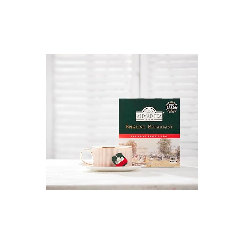 Ahmad Tea Black Tea, English Breakfast Teabags, 100 ct -