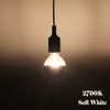 KarlunKoy Large Half Chrome Light Bulb,Dimmable 8W (80W Eqv.) LED