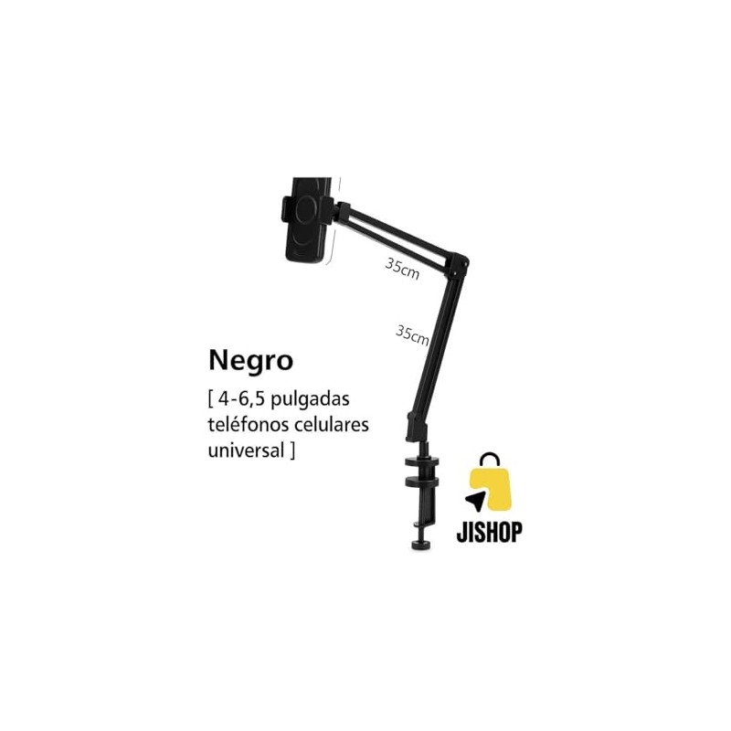 Soporte Celular y Tablet con Brazo Flexible Ajustable con Clip
