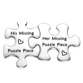 KUIYAI You are My Missing Piece Token Puzzle Piece Deployment Pocket Token Long Distance Relationship Couple Gift Set