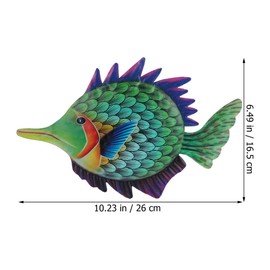 Garneck Fish Wall Art Metal Wall Decor Home Decor Unique Ornament for Living Space
