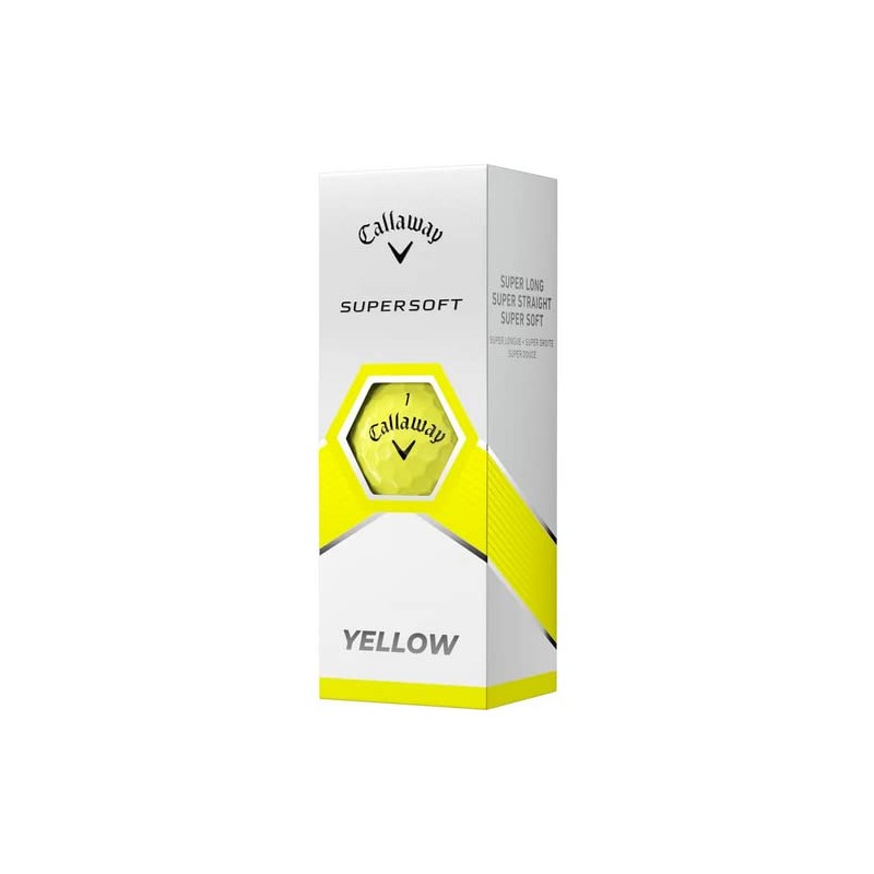 Callaway Golf 2023 Supersoft Yellow AlignXL Golf Balls