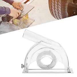 Omabeta Dust Shroud for Angle Grinder B-110A Professional Dust Grinding Cutting Cover Shroud Angle Grinder & 3"/4"/5" Saw Blades Transparent Window
