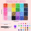 JOLCEEY Nail Art Rhinestones 4mm Bedazzling Kit Flat Back Gems