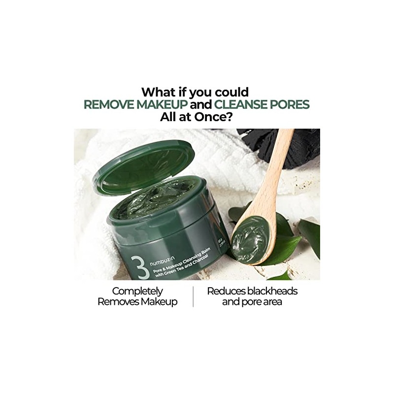 numbuzin No.3 Pore & Makeup Cleansing Balm with Green Tea