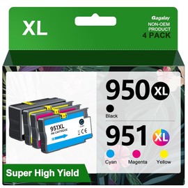 TOMKIRA 4 Pack 950XL 951XL Combo Pack Compatible for HP 950 951 XL Ink Cartridge for HP