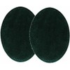 -2 Sew-on Large Natural Suede Leather Elbow Patches Size 4.75