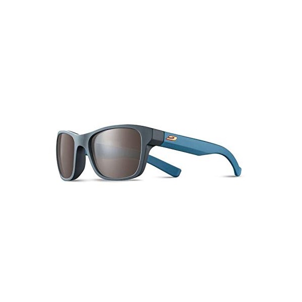 Julbo Reach Unisex Children's Sunglasses, Matt Black with Blue Logo FR: XS (Manufacturer's Size: 6-10 Years)