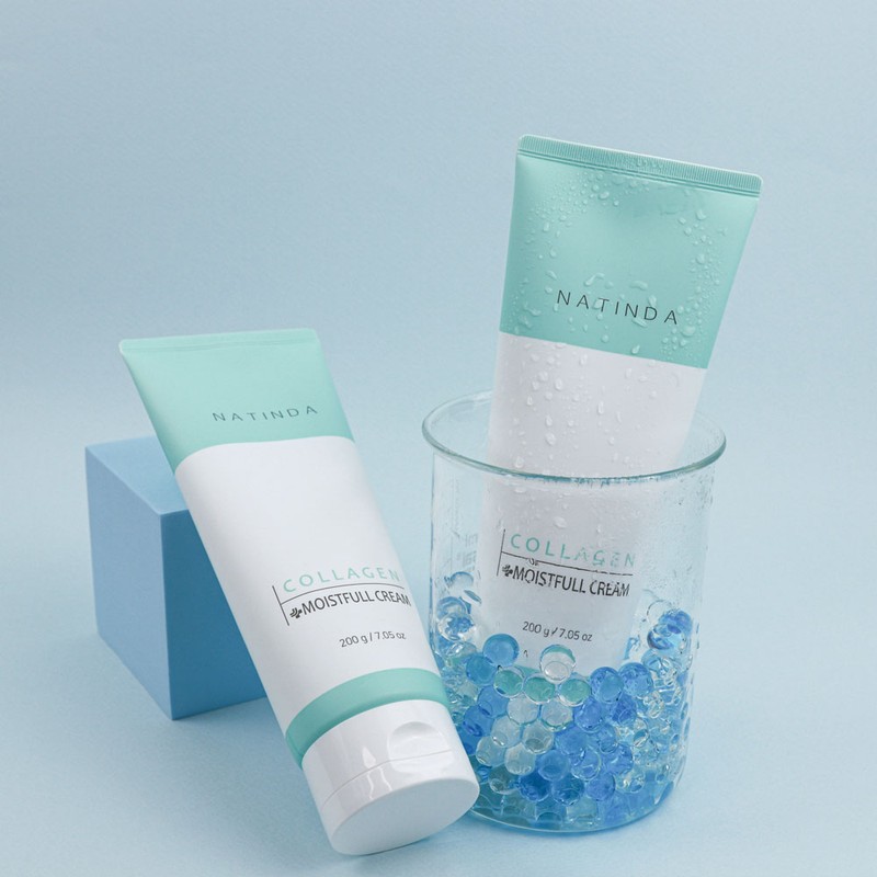 Natinda [2 items] Natinda Collagen Moisture Filling Cream 200g Peptide